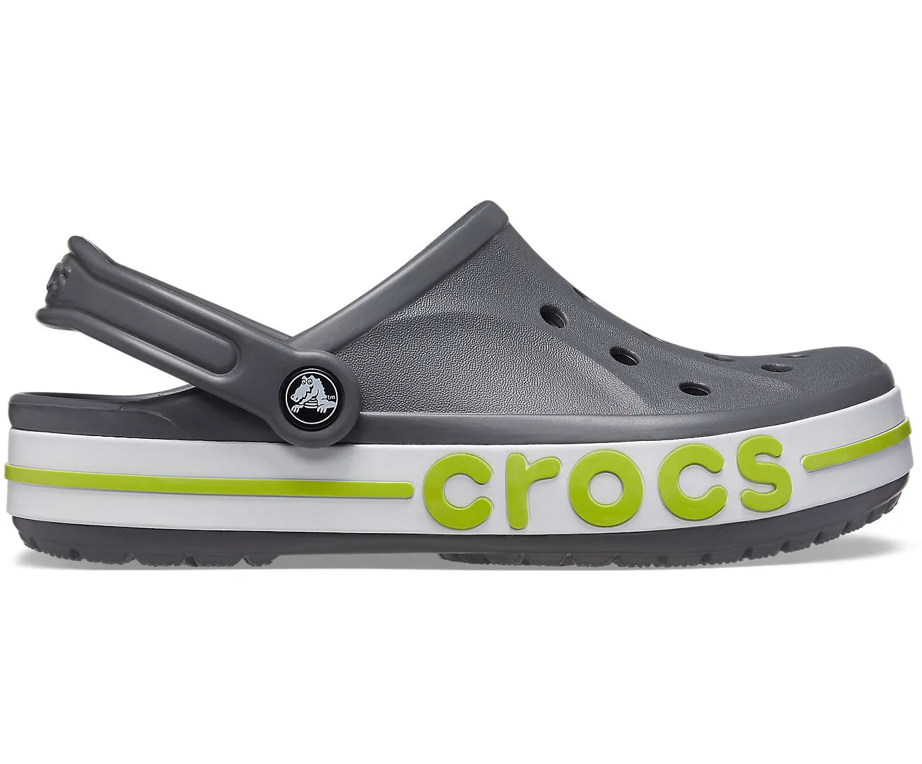 crocs Bayaband Slate Grey Lime Punch Unisex Clog Clogs Bayaband Clogs Crocs Footwear lightweight lightweight shoes Unisex