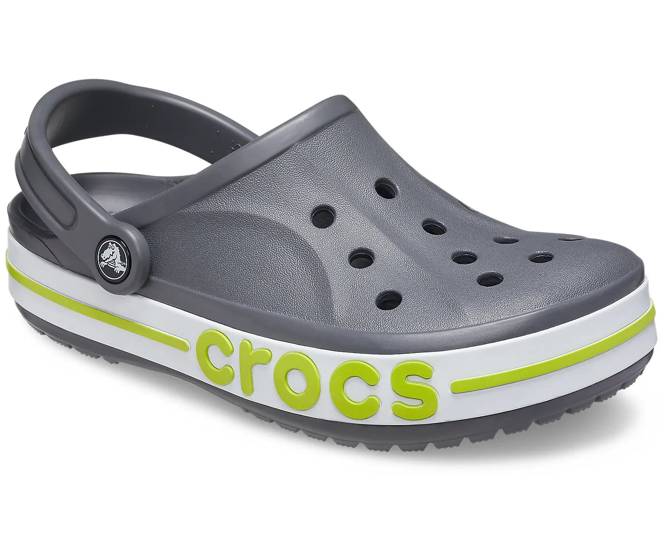 crocs Bayaband Slate Grey Lime Punch Unisex Clog Clogs Bayaband Clogs Crocs Footwear lightweight lightweight shoes Unisex