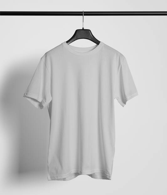 Classic Grey Melange Crew Neck T-Shirt – Unisex