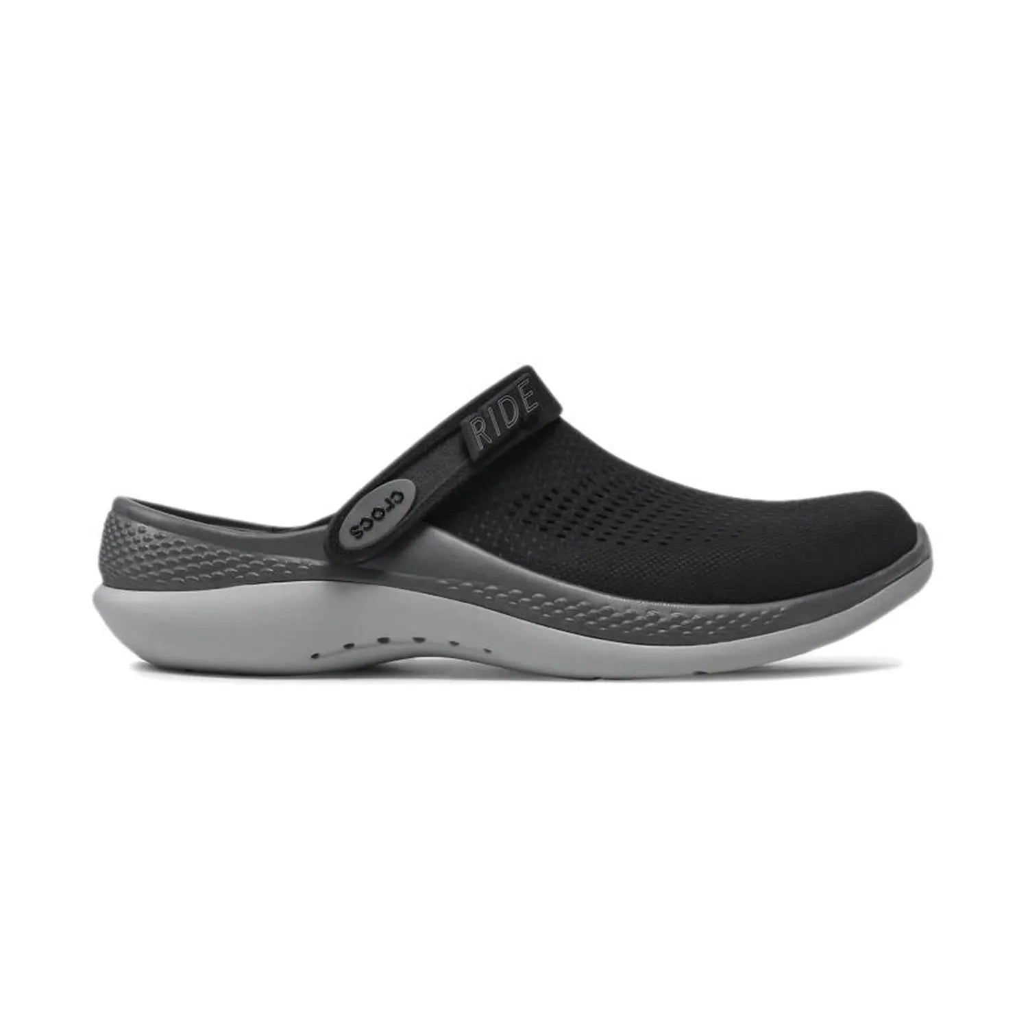 crocs Unisex Literide 360 Clog - Black with Grey & Slate Sole Clogs M6|W8 BEST Clogs Crocs Footwear LiteRide Unisex