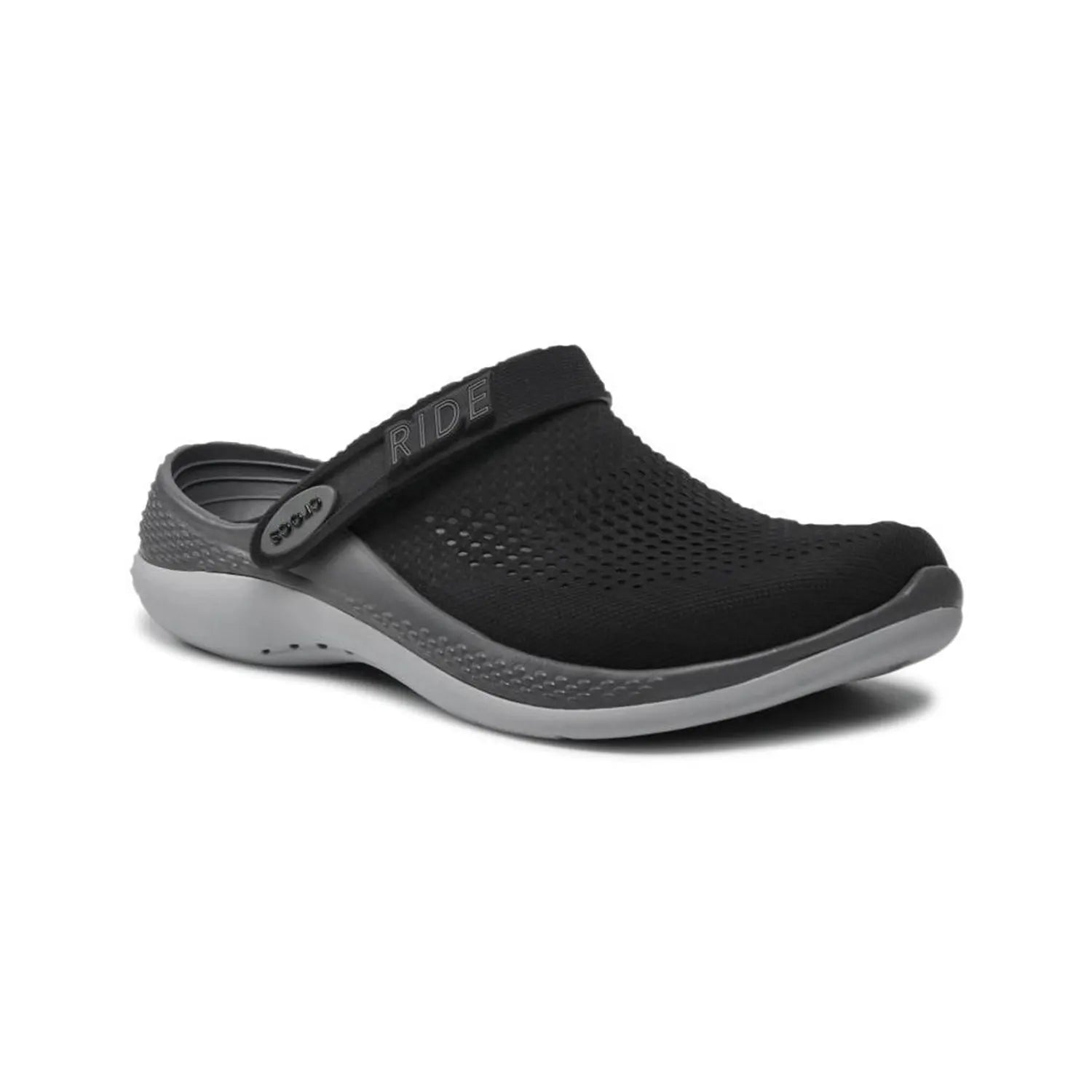 crocs Unisex Literide 360 Clog - Black with Grey & Slate Sole Clogs BEST Clogs Crocs Footwear LiteRide Unisex