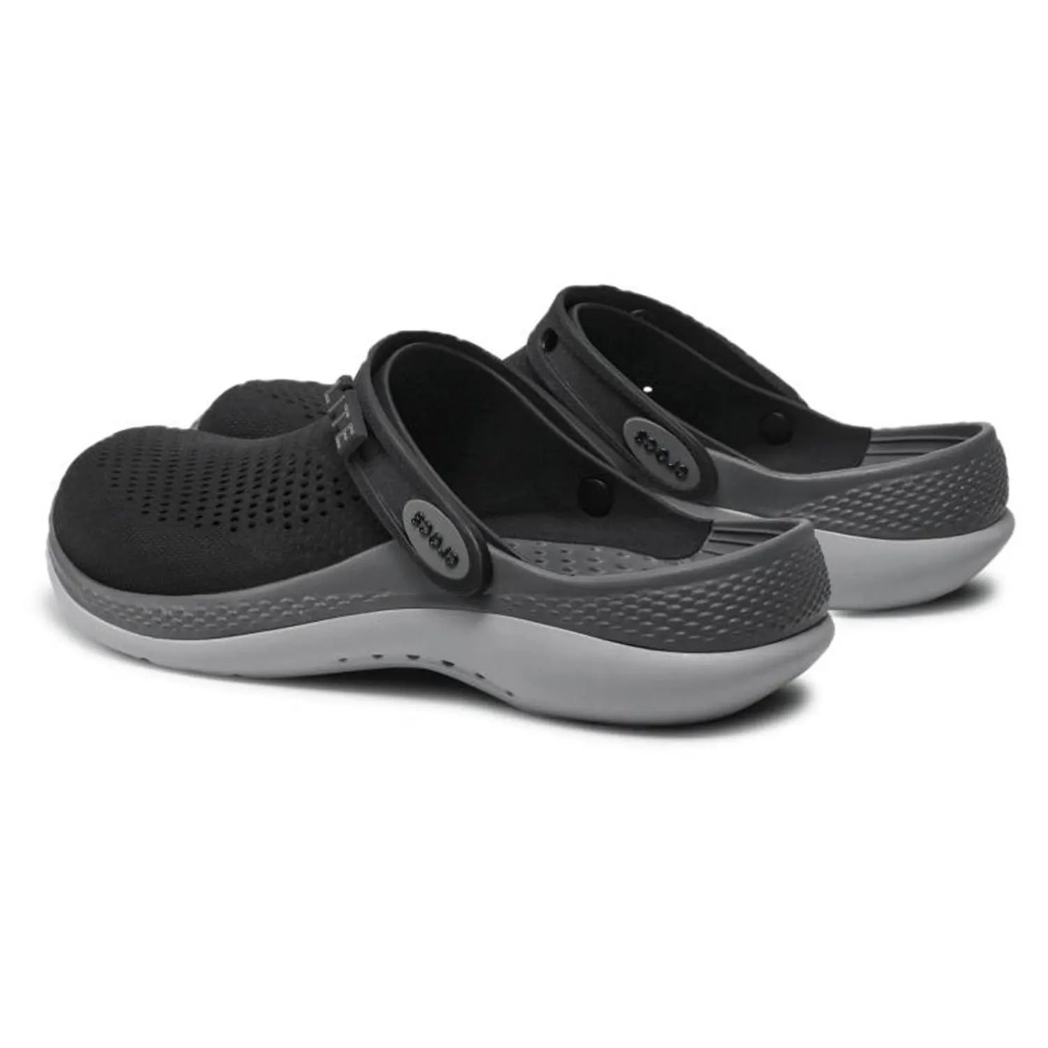 crocs Unisex Literide 360 Clog - Black with Grey & Slate Sole Clogs BEST Clogs Crocs Footwear LiteRide Unisex