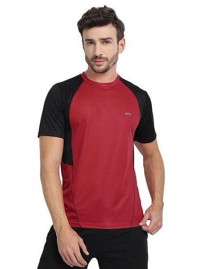 FTX - Men's Bi-Color Dri-FIT Workout T-Shirts (Black/ Red) - Dri-FIT T-shirts - BEST, Bi-color, Dri-FIT, Men, Men's T-shirt, SALE, T-shirts, Top, Workout T-shirt - {{ shop.shopifyCountryName }}