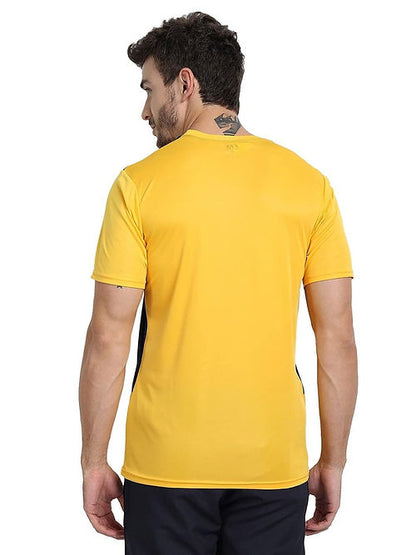 FTX Dri-FIT Bi-Color Workout T-shirt (Yellow/Black) Dri-FIT T-shirts Bi-color Dri-FIT Men Men's T-shirt T-shirts Top Workout T-shirt