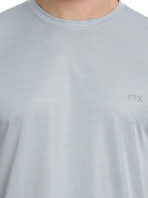 FTX Dri-Fit Charcoal T-Shirt for Men: Stay Cool & Dry During Workouts Dri-FIT T-shirts Casual Wear Dri-FIT Men Men's T-shirt Round Neck Short Sleeves Solid Color T-shirts T-shirts Top Workout T-shirt