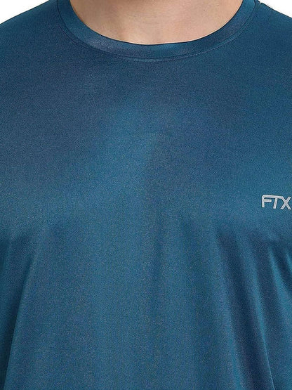 FTX Dri-Fit T-Shirt for Men - Moisture-Wicking, Regular Fit - Vivid Blue Dri-FIT T-shirts Casual Wear Dri-FIT Men Men's T-shirt Round Neck Short Sleeves Solid Color T-shirts T-shirts Top Workout T-shirt