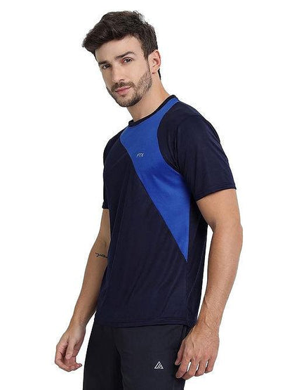 FTX - Men's Navy Blue & Blue Bi-Color Dri-FIT T-Shirt - Dri-FIT T-shirts - Bi-color, Dri-FIT, Men, Men's T-shirt, SALE, T-shirts, Top, Workout T-shirt - {{ shop.shopifyCountryName }}