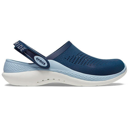 crocs Unisex Literide 360 Clog - Vivid Blue with Sky Blue & White Sole Clogs M6|W8 BEST Clogs Crocs Footwear LiteRide Unisex