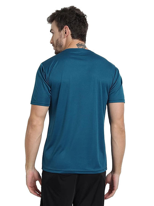 FTX Dri-Fit T-Shirt for Men - Moisture-Wicking, Regular Fit - Vivid Blue Dri-FIT T-shirts Casual Wear Dri-FIT Men Men's T-shirt Round Neck Short Sleeves Solid Color T-shirts T-shirts Top Workout T-shirt