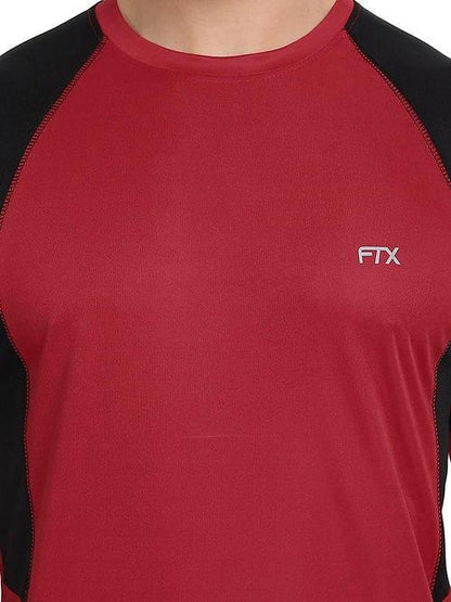 FTX - Men's Bi-Color Dri-FIT Workout T-Shirts (Black/ Red) - Dri-FIT T-shirts - BEST, Bi-color, Dri-FIT, Men, Men's T-shirt, SALE, T-shirts, Top, Workout T-shirt - {{ shop.shopifyCountryName }}