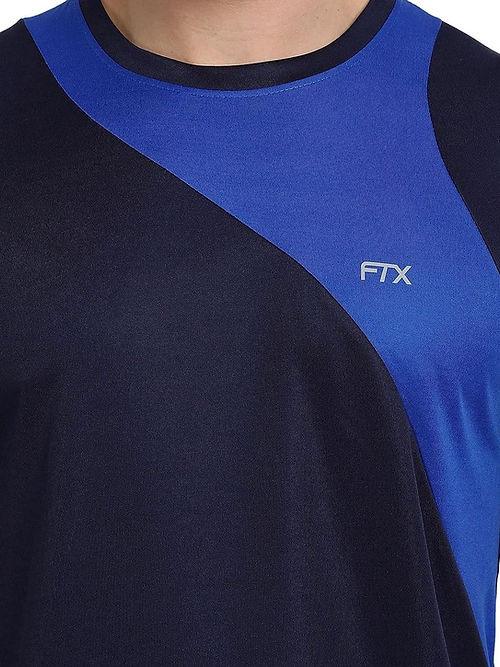 FTX - Men's Navy Blue & Blue Bi-Color Dri-FIT T-Shirt - Dri-FIT T-shirts - Bi-color, Dri-FIT, Men, Men's T-shirt, SALE, T-shirts, Top, Workout T-shirt - {{ shop.shopifyCountryName }}