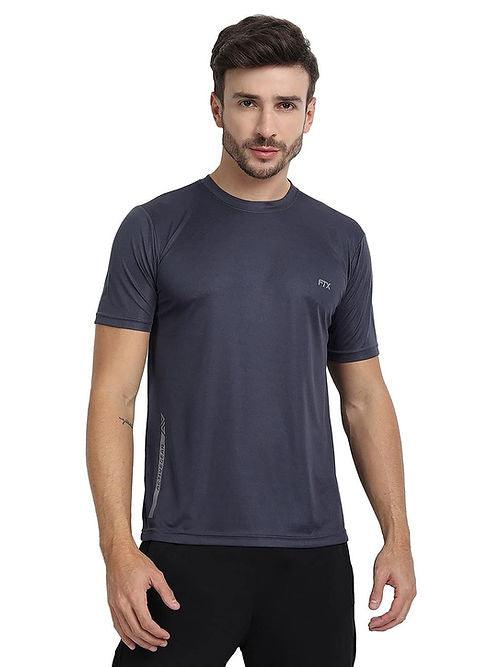 FTX - Dri-Fit Charcoal T-Shirt for Men: Stay Cool & Dry During Workouts - Dri-FIT T-shirts - BEST, Casual Wear, Dri-FIT, Men, Men's T-shirt, Round Neck, SALE, Short Sleeves, Solid Color T-shirts, T-shirts, Top, Workout T-shirt - {{ shop.shopifyCountryName }}