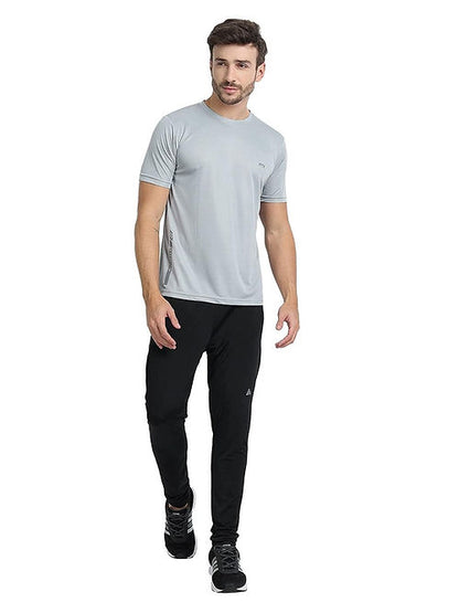 FTX Dri-Fit Charcoal T-Shirt for Men: Stay Cool & Dry During Workouts Dri-FIT T-shirts Casual Wear Dri-FIT Men Men's T-shirt Round Neck Short Sleeves Solid Color T-shirts T-shirts Top Workout T-shirt