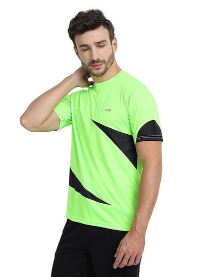 FTX - Men's Bi-Color Dri-FIT T-Shirt (Lime Green & Charcoal) - Workout & Everyday Comfort - Dri-FIT T-shirts - Bi-color, Dri-FIT, Men, Men's T-shirt, SALE, T-shirts, Top, Workout T-shirt - {{ shop.shopifyCountryName }}