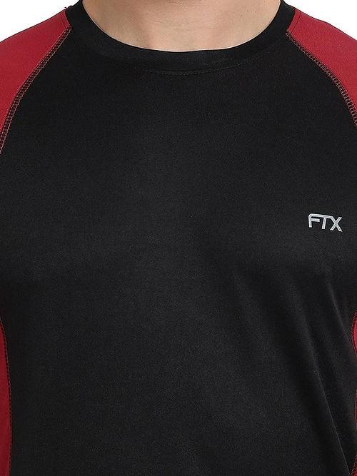 FTX - Men's Bi-Color Dri-FIT Workout T-Shirts (Black/ Red) - Dri-FIT T-shirts - BEST, Bi-color, Dri-FIT, Men, Men's T-shirt, SALE, T-shirts, Top, Workout T-shirt - {{ shop.shopifyCountryName }}