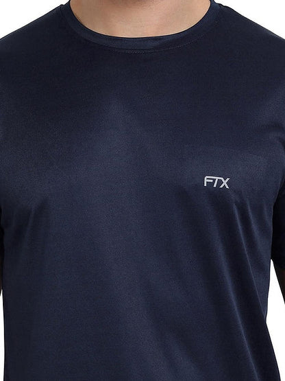 FTX Dri-Fit T-Shirt for Men - Moisture-Wicking, Regular Fit - Vivid Blue Dri-FIT T-shirts Casual Wear Dri-FIT Men Men's T-shirt Round Neck Short Sleeves Solid Color T-shirts T-shirts Top Workout T-shirt