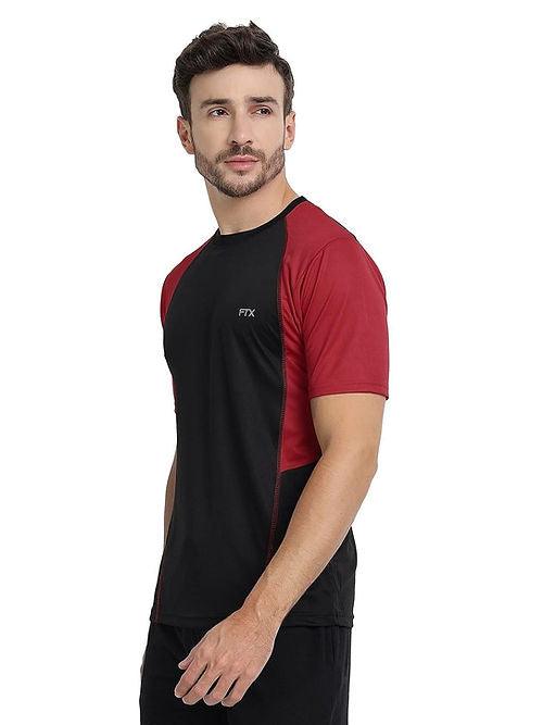 FTX - Men's Bi-Color Dri-FIT Workout T-Shirts (Black/ Red) - Dri-FIT T-shirts - BEST, Bi-color, Dri-FIT, Men, Men's T-shirt, SALE, T-shirts, Top, Workout T-shirt - {{ shop.shopifyCountryName }}