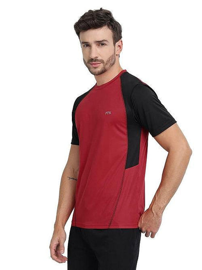 FTX - Men's Bi-Color Dri-FIT Workout T-Shirts (Black/ Red) - Dri-FIT T-shirts - BEST, Bi-color, Dri-FIT, Men, Men's T-shirt, SALE, T-shirts, Top, Workout T-shirt - {{ shop.shopifyCountryName }}