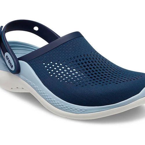 crocs Unisex Literide 360 Clog - Vivid Blue with Sky Blue & White Sole Clogs BEST Clogs Crocs Footwear LiteRide Unisex