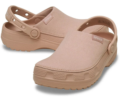 crocs Classic Crafted Canvas Clog - Limited Edition Clogs breathable shoes casual footwear casual shoes Casual Wear Clogs comfortable clogs comfortable sandals comfortable shoes Crocs Croslite foam everyday shoes foam clogs Footwear lightweight shoes men's crocs mens shoes slip-on clogs slip-on shoes travel shoes Unisex unisex shoes