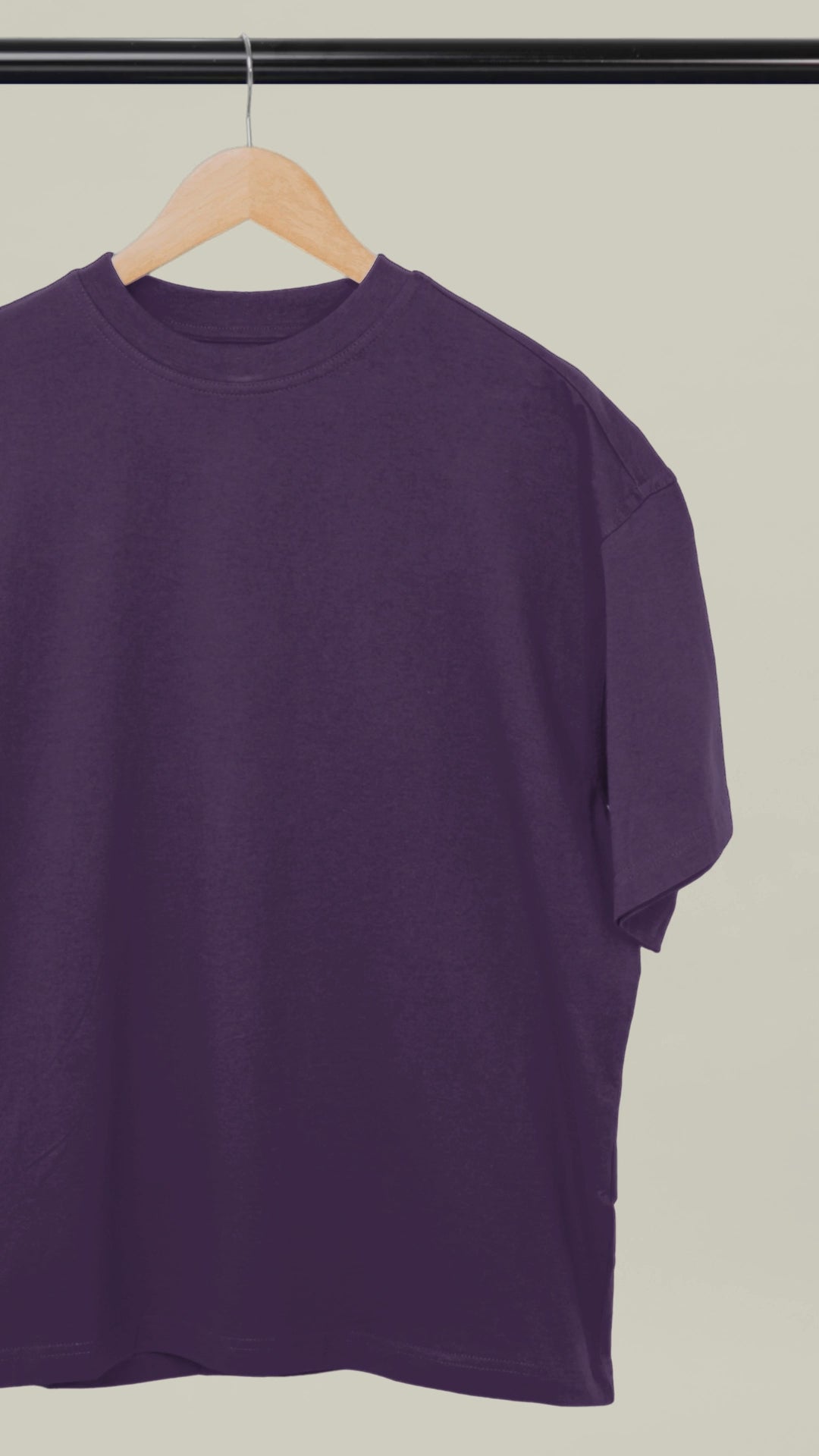 Unisex Oversized Classic Purple T-Shirt
