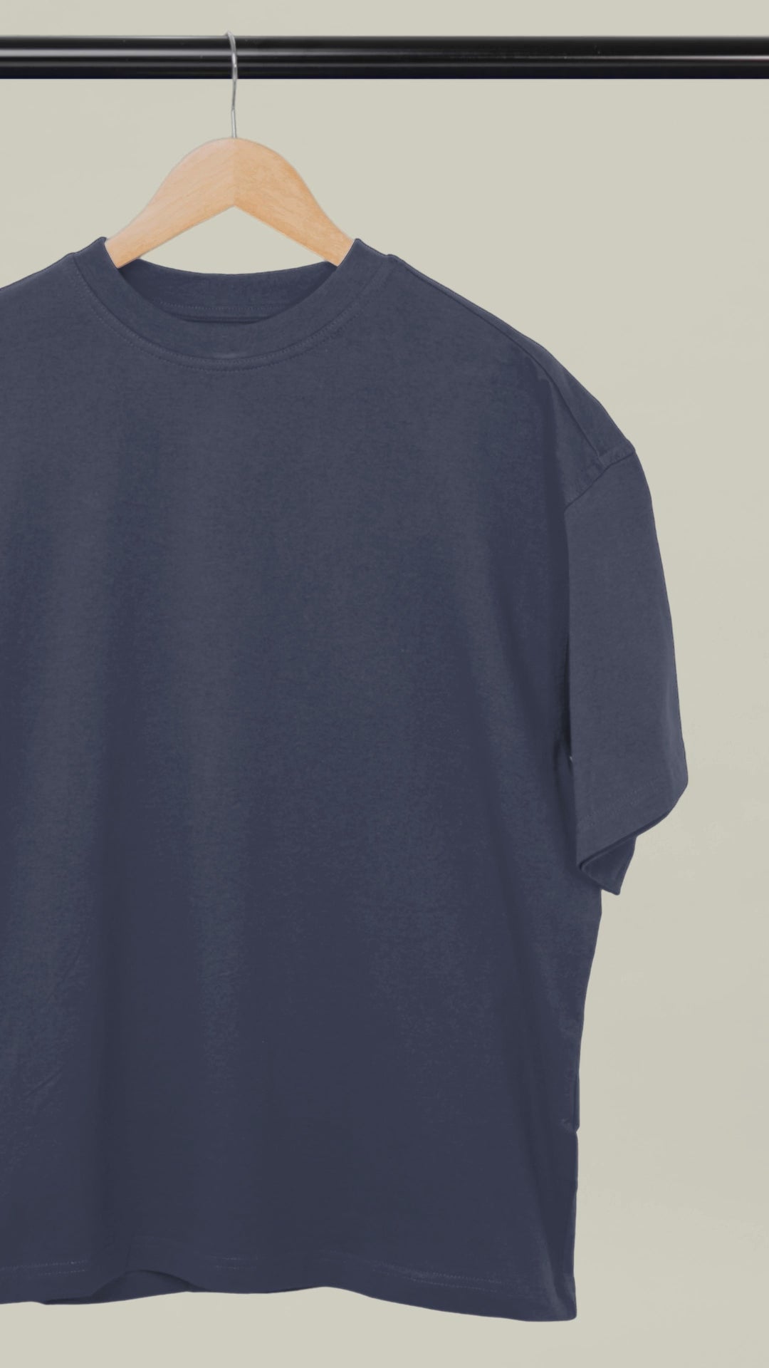 Unisex Oversized Classic Navy Blue T-Shirt