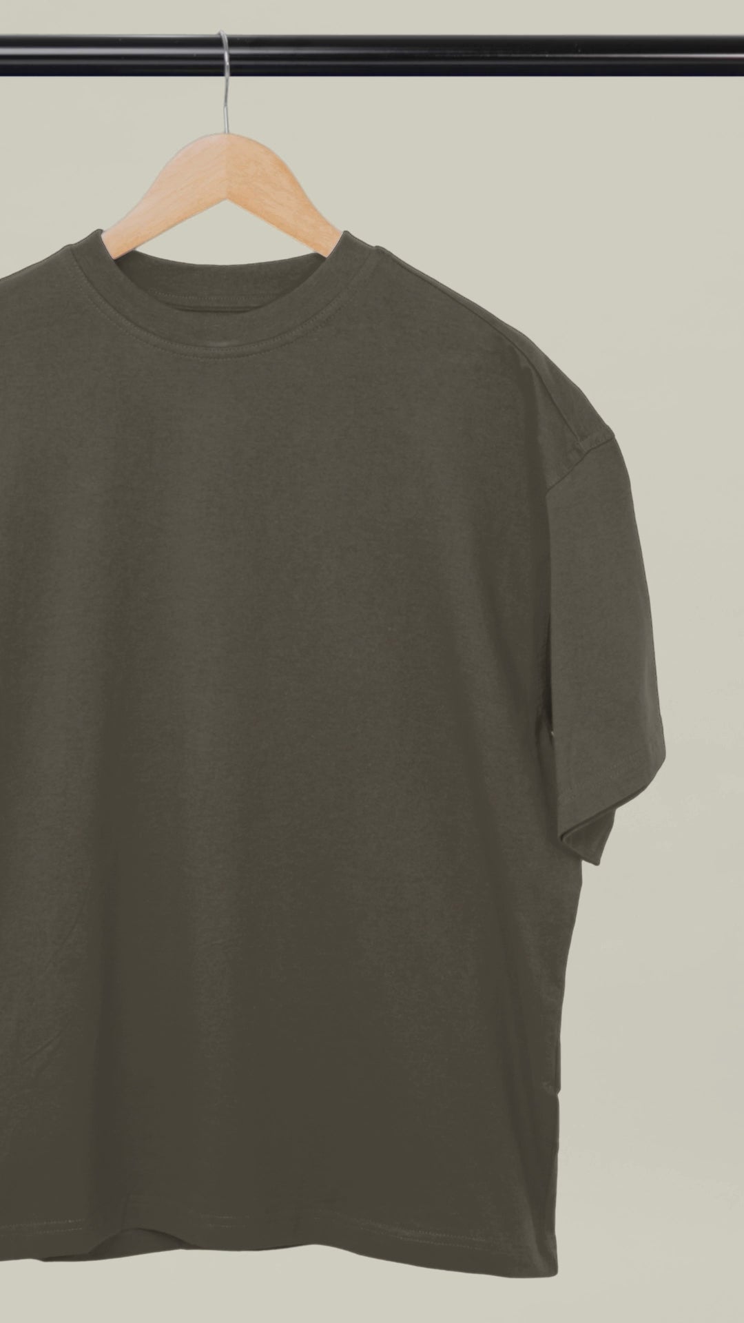 Unisex Oversized Classic Olive Green T-Shirt