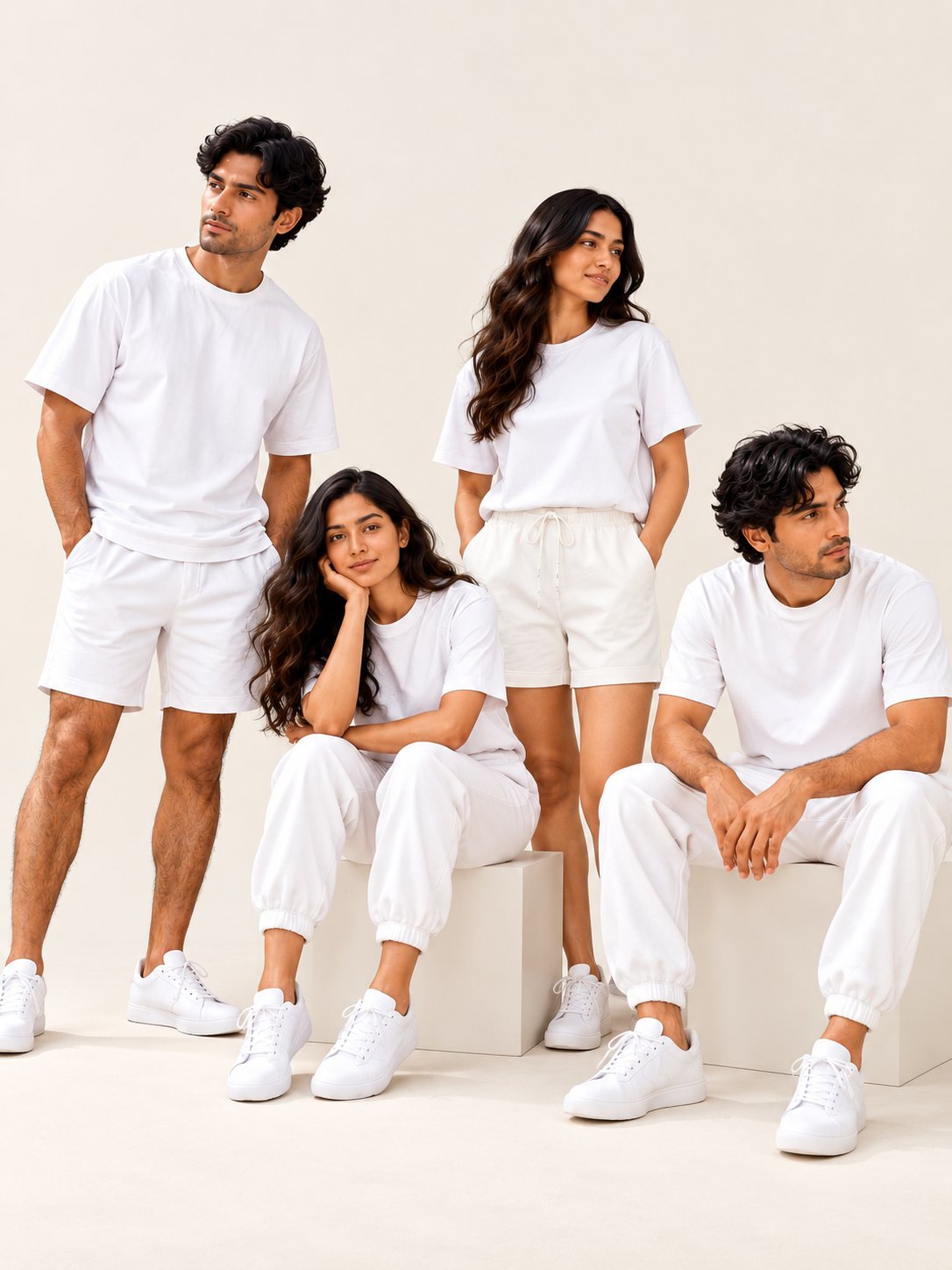 Off-Duty Whites 4-Piece Outfit Kit