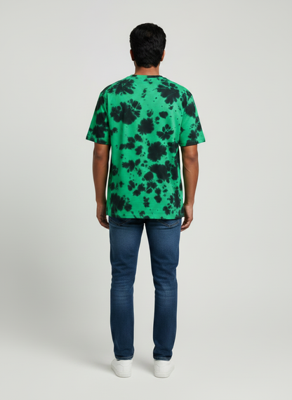 Entimessi Heavyweight Oversized Tie-Dye Tee – Acid Green & Onyx Black Unisex Oversized Graphic T-shirts 260 GSM bio-washed breathable Cotton Blend Entimessi fabric:cotton-blend fit:oversized Graphic T-shirts Half Sleeves loungewear Lycra Rib Neck made in India Men menu:oversized neck:crew new Oversize T-shirts pre-shrunk Round Neck streetwear T-shirts Tie Dye Tie Dye Oversized T-Shirts Unisex Unisex Fit Unisex Oversized Graphic T-shirts Women