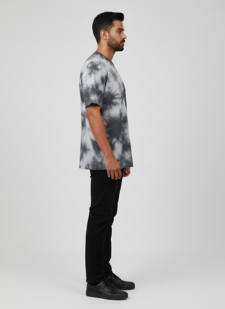 Entimessi Heavyweight Monochrome Tie-Dye Oversized T-Shirt – Black & White Unisex Oversized Graphic T-shirts 260 GSM bio-washed breathable Cotton Blend Entimessi fabric:cotton-blend fit:oversized Graphic T-shirts Half Sleeves loungewear Lycra Rib Neck made in India Men menu:oversized neck:crew new Oversize T-shirts pre-shrunk Round Neck streetwear T-shirts Tie Dye Tie Dye Oversized T-Shirts Unisex Unisex Fit Unisex Oversized Graphic T-shirts Women