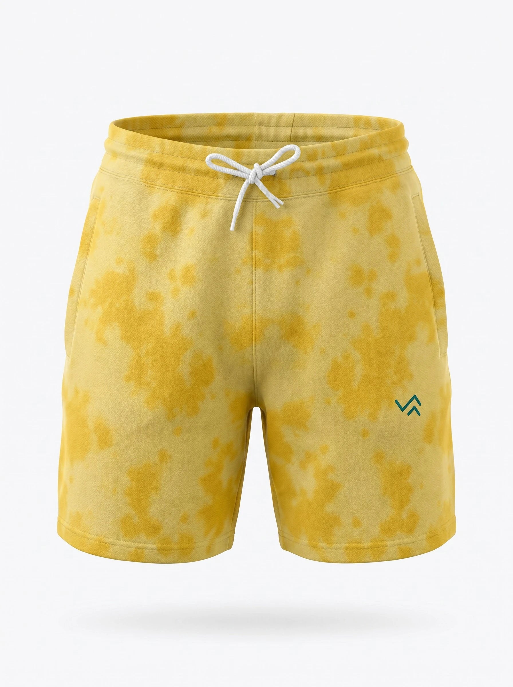 Entimessi Yellow on Yellow Unisex Tie-Dye Terry Shorts Tie-dye Shorts 260 GSM Activewear beachwear Casual Shorts Cotton Blend Drawstring Waist Shorts Entimessi fabric:cotton-blend loungewear made in India made to order Men menu:shorts new Premium Terry Shorts relaxed fit Shorts slip-in pockets style:tie-dye Terry Shorts Tie Dye type:shorts Unisex Unisex terry shorts Women