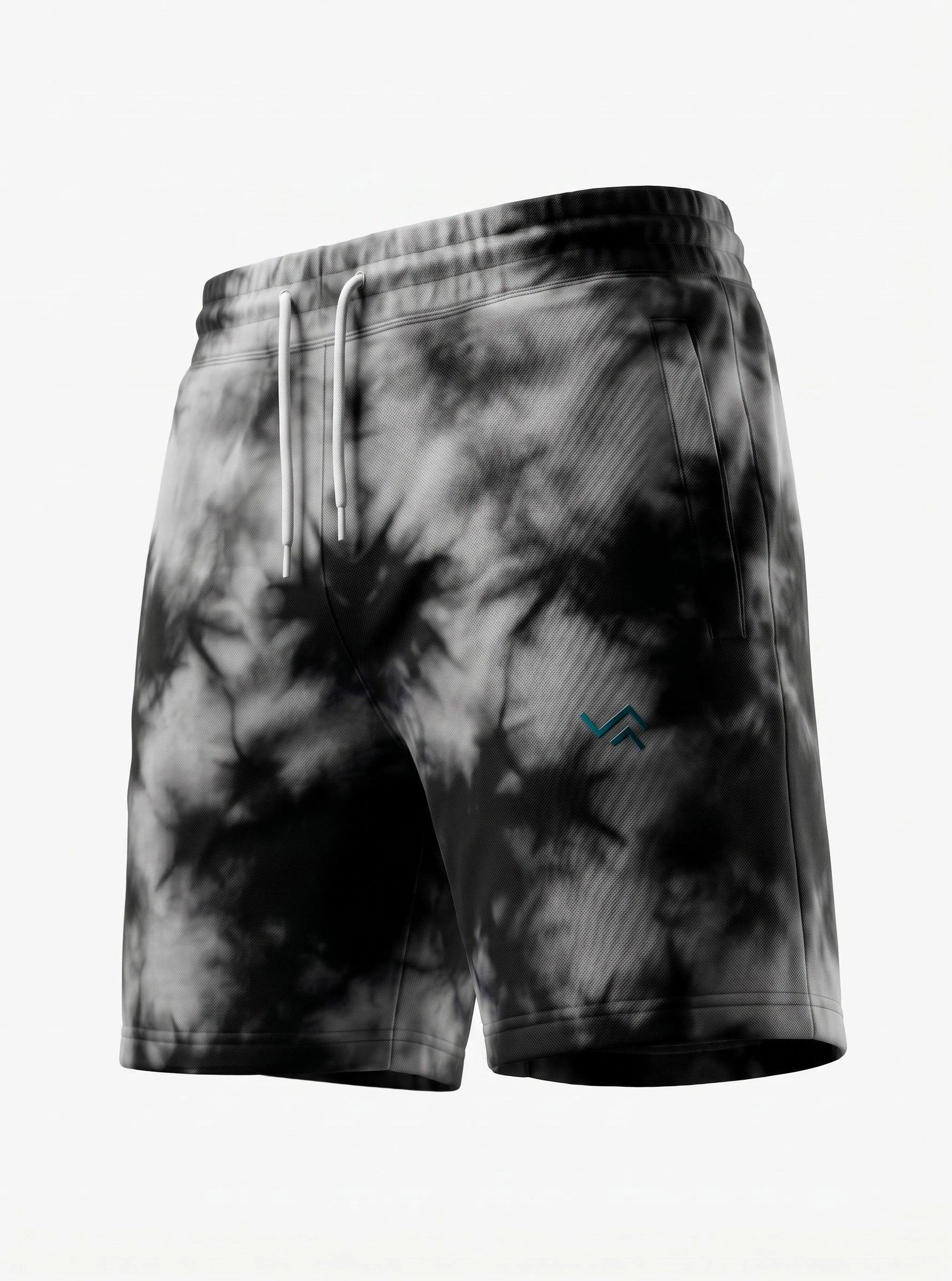 Entimessi White on Black Unisex Tie-Dye Terry Shorts Tie-dye Shorts 260 GSM Activewear beachwear Casual Shorts Cotton Blend Drawstring Waist Shorts Entimessi fabric:cotton-blend loungewear made in India made to order Men menu:shorts new Premium Terry Shorts relaxed fit Shorts slip-in pockets style:tie-dye Terry Shorts Tie Dye type:shorts Unisex Unisex terry shorts Women