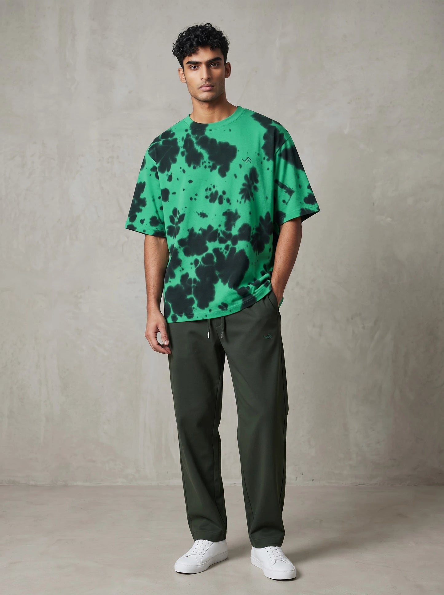 Entimessi Athleisure Set – Acid Green & Onyx Tie-Dye Oversized Tee + Bottle Green Jogger | Unisex Combo Athleisure Set 260 GSM Acid Green Athleisure Set Bundle Co-ord Co-ord Set Combo Cotton Entimessi Green & Black Loungewear Set Made in India Made to Order Matching Set Men new Oversized Streetwear Tee and Jogger Set Tee and Joggers Tie Dye Tie-Dye Set Tracksuit Set Unisex Women