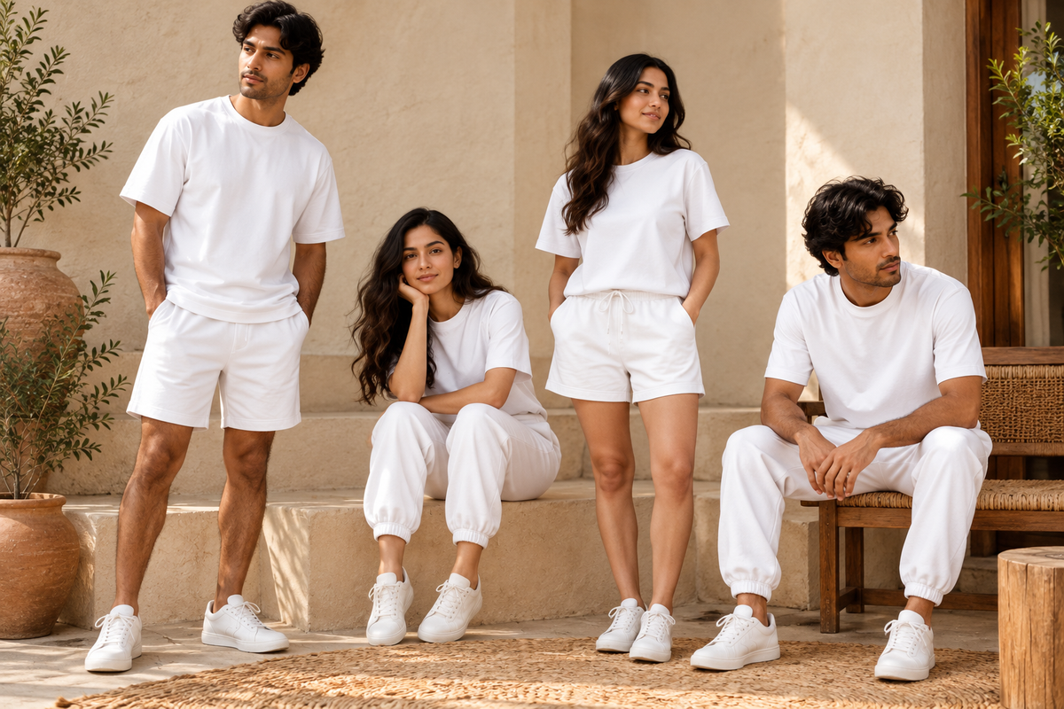 Off-Duty Whites 4-Piece Outfit Kit