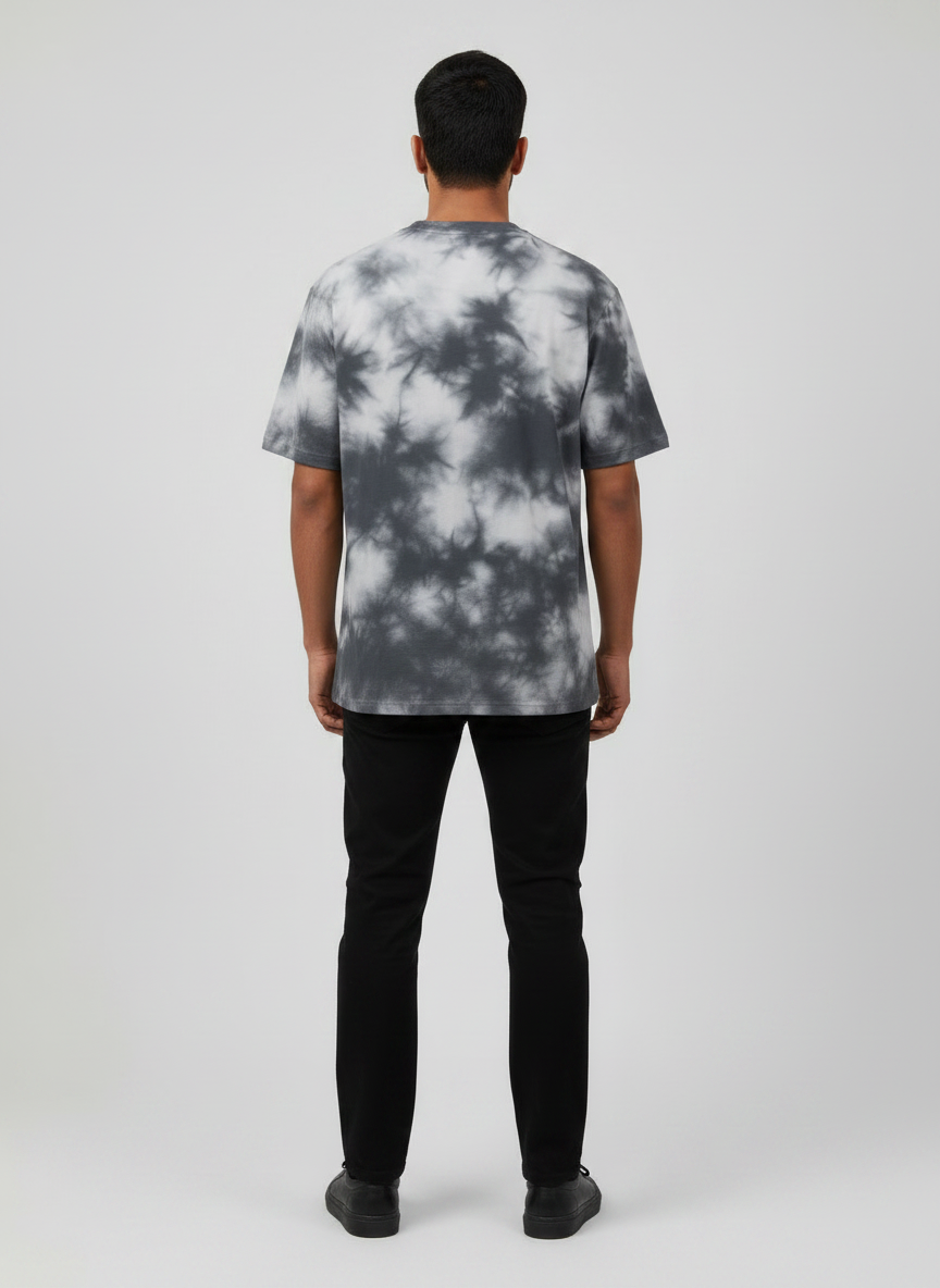 Entimessi Heavyweight Monochrome Tie-Dye Oversized T-Shirt – Black & White Unisex Oversized Graphic T-shirts 260 GSM bio-washed breathable Cotton Blend Entimessi fabric:cotton-blend fit:oversized Graphic T-shirts Half Sleeves loungewear Lycra Rib Neck made in India Men menu:oversized neck:crew new Oversize T-shirts pre-shrunk Round Neck streetwear T-shirts Tie Dye Tie Dye Oversized T-Shirts Unisex Unisex Fit Unisex Oversized Graphic T-shirts Women