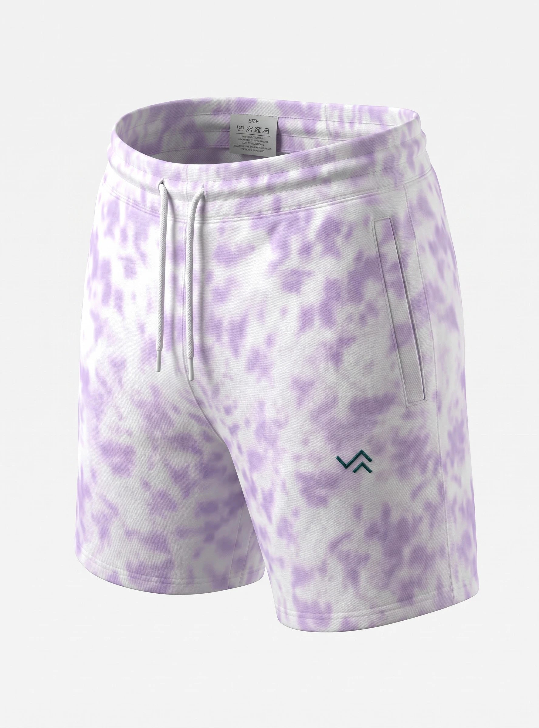 Entimessi Lavender on White Unisex Tie-Dye Terry Shorts Tie-dye Shorts 260 GSM Activewear beachwear Casual Shorts Cotton Blend Drawstring Waist Shorts Entimessi fabric:cotton-blend loungewear made in India made to order Men menu:shorts new Premium Terry Shorts relaxed fit Shorts slip-in pockets style:tie-dye Terry Shorts Tie Dye type:shorts Unisex Unisex terry shorts Women