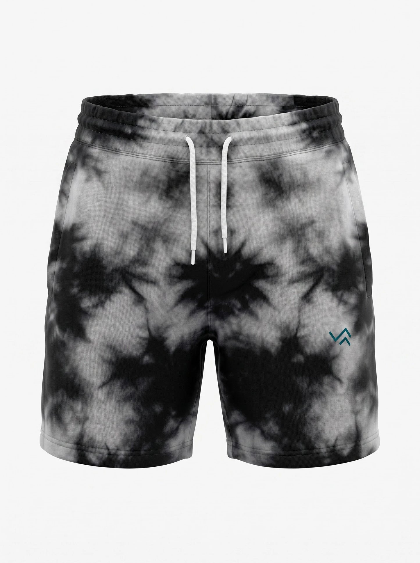 Entimessi White on Black Unisex Tie-Dye Terry Shorts Tie-dye Shorts 260 GSM Activewear beachwear Casual Shorts Cotton Blend Drawstring Waist Shorts Entimessi fabric:cotton-blend loungewear made in India made to order Men menu:shorts new Premium Terry Shorts relaxed fit Shorts slip-in pockets style:tie-dye Terry Shorts Tie Dye type:shorts Unisex Unisex terry shorts Women