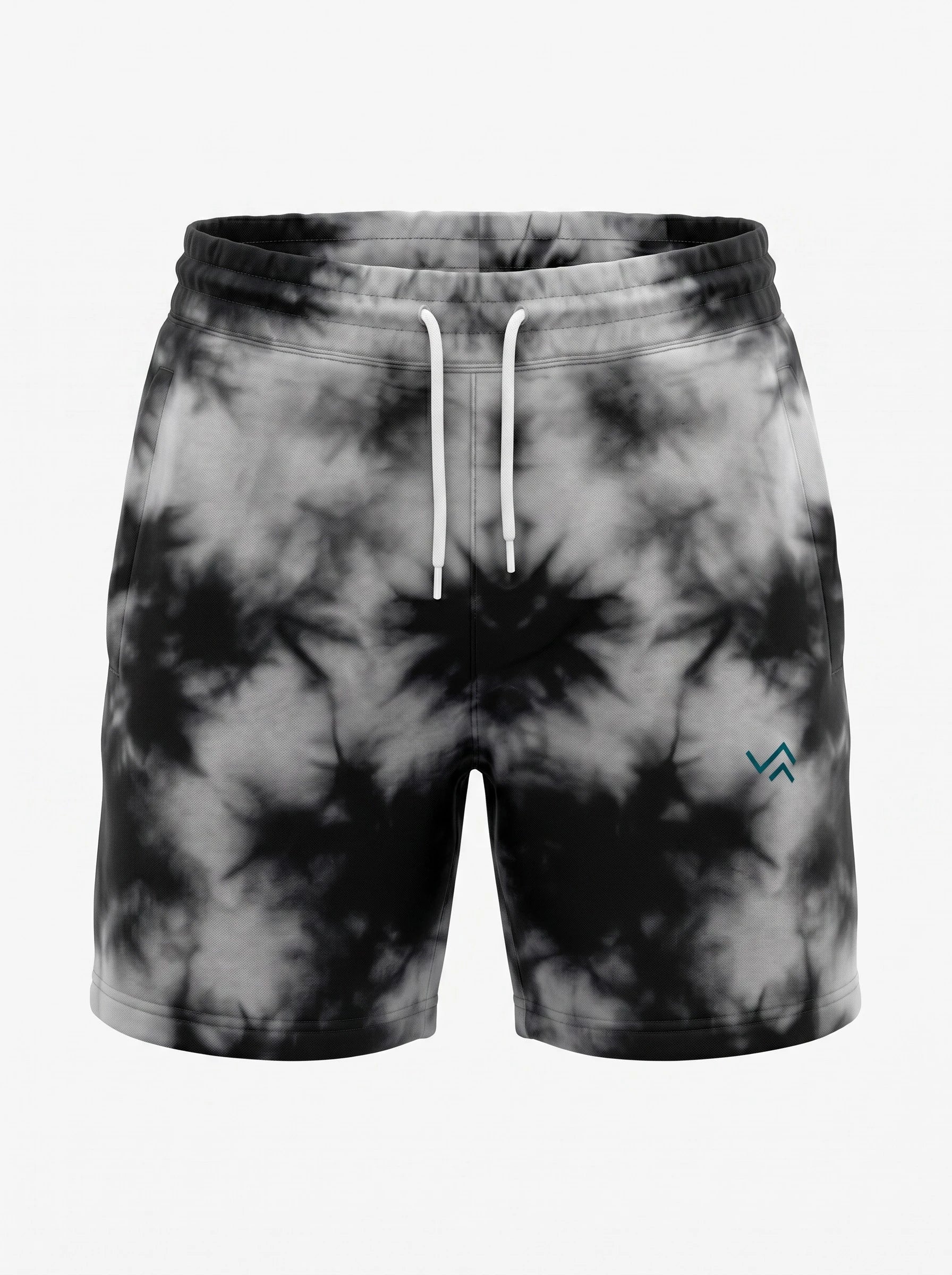 Entimessi White on Black Unisex Tie-Dye Terry Shorts Tie-dye Shorts 260 GSM Activewear beachwear Casual Shorts Cotton Blend Drawstring Waist Shorts Entimessi fabric:cotton-blend loungewear made in India made to order Men menu:shorts new Premium Terry Shorts relaxed fit Shorts slip-in pockets style:tie-dye Terry Shorts Tie Dye type:shorts Unisex Unisex terry shorts Women