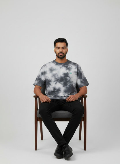 Entimessi Heavyweight Monochrome Tie-Dye Oversized T-Shirt – Black & White Unisex Oversized Graphic T-shirts 260 GSM bio-washed breathable Cotton Blend Entimessi fabric:cotton-blend fit:oversized Graphic T-shirts Half Sleeves loungewear Lycra Rib Neck made in India Men menu:oversized neck:crew new Oversize T-shirts pre-shrunk Round Neck streetwear T-shirts Tie Dye Tie Dye Oversized T-Shirts Unisex Unisex Fit Unisex Oversized Graphic T-shirts Women