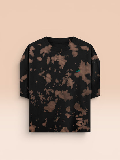 Entimessi Brown & Black Tie-Dye Co-ord Set – Oversized Tee + Relaxed Shorts | Unisex Loungewear Loungewear 260 GSM beachwear Brown & Black Co-ord Set Cotton Blend Entimessi Loungewear Loungewear Set Made in India Made to Order Matching Set Men new Oversized Relaxed Fit streetwear Tee and Shorts Set Tie Dye Tie-Dye Set Twinning Unisex Women